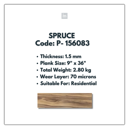 P - 156083 - SPRUCE - 9" X 36" X 1.5MM - PVC FLOORING - VINYL  PLANKS &  TILES -  SOLUTIA - FLOORING