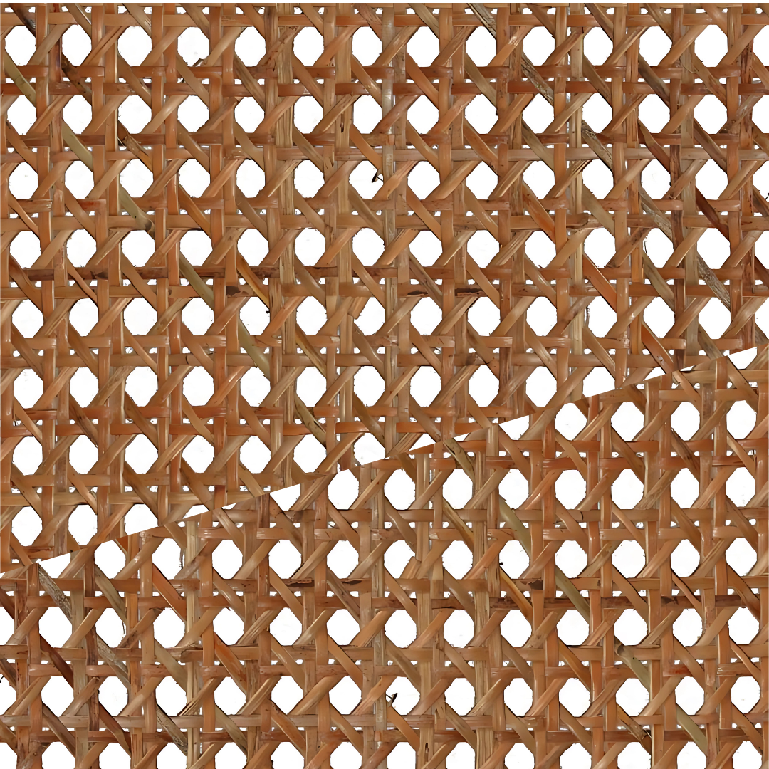 GL-1603 - STAR EYE DARK - NATURAL RATTEN CANE - 2FT WIDTH X 16.3FT LENGTH