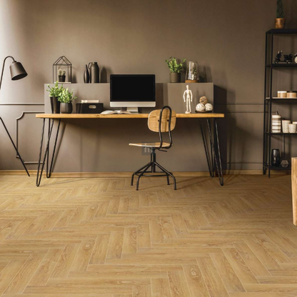 234 - STELLAR NEGRO - AC5  470MM X 95MM X 12MM - HERRINGBONE COLLECTION - REAL WOOD - MATT SURFACE - LAMINATE FLOORING