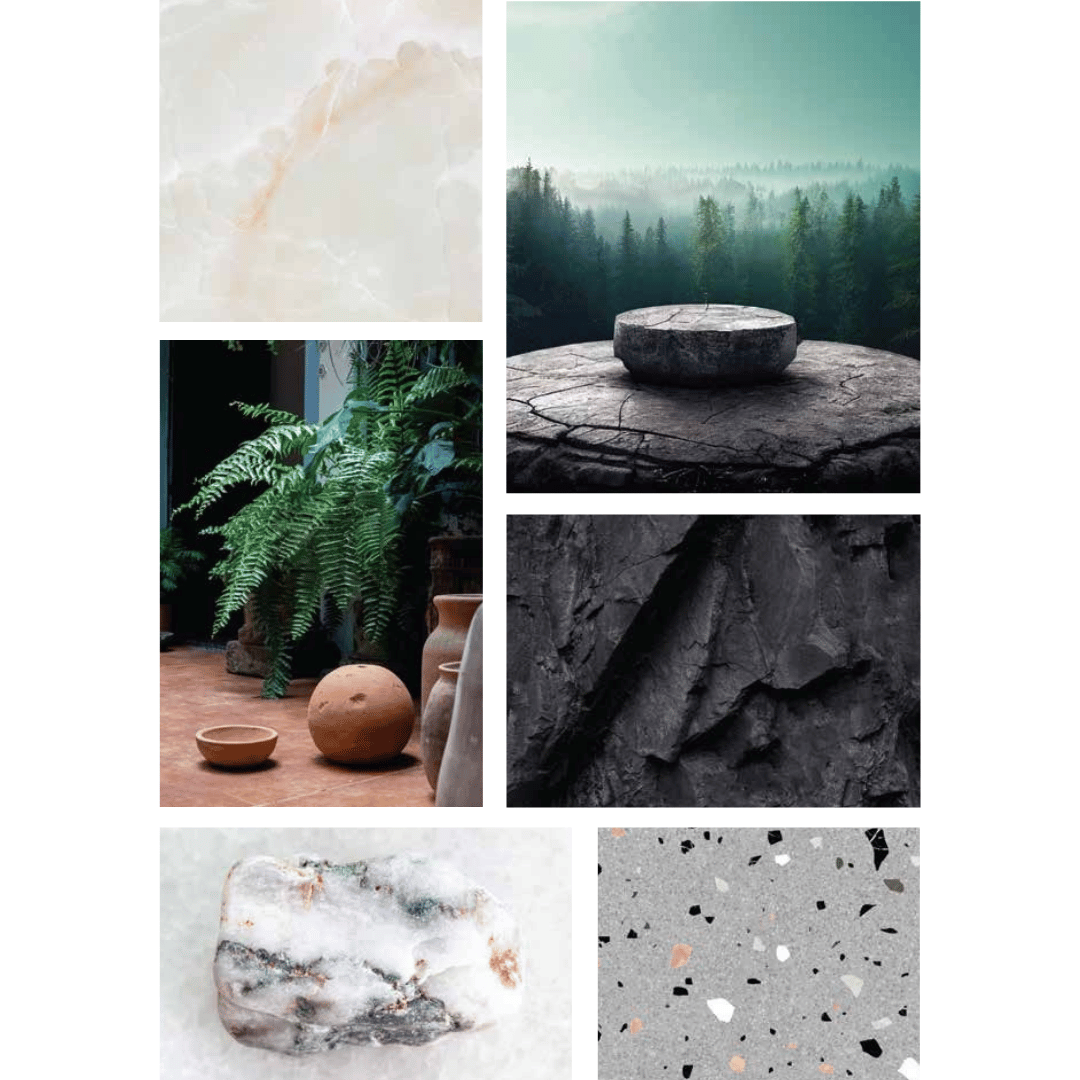 AC: HF000840 - AMBROSIA VANILLA - STONE - EDEN COLLECTION -  CLICK N LOCK TILES - WELSPUN FLOORING