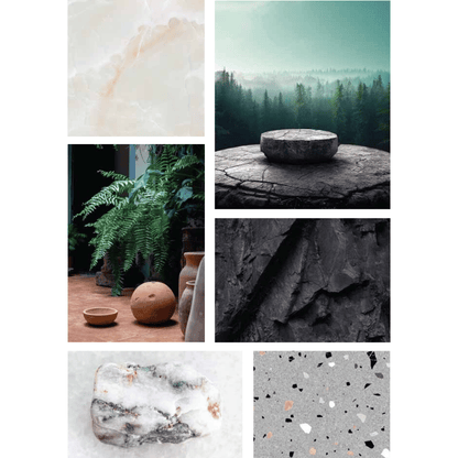 AC: HF000840 - AMBROSIA VANILLA - STONE - EDEN COLLECTION -  CLICK N LOCK TILES - WELSPUN FLOORING