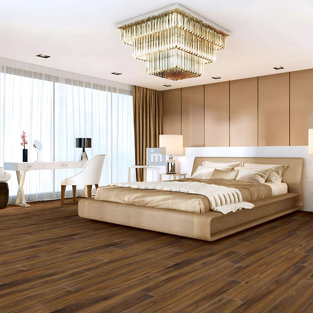 786 - STRETTO WALNUT - AC4 1218MM X 198MM X 8MM - MAJESTIC - LAMINATE WOODEN  FLOORING