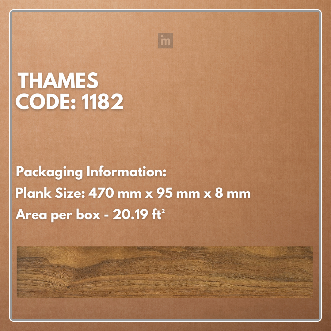 1182 - THAMES - AC5 470MM X 95MM X 8MM - HERRINGBONE REVIVE COLLECTION - LAMINATE FLOORING