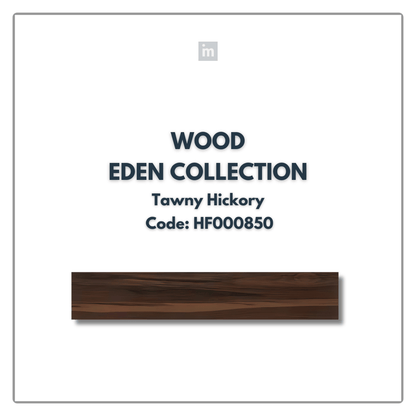 AC: HF000850 - TAWNY HICKORY - WOOD - EDEN COLLECTION -  CLICK N LOCK TILES - WELSPUN FLOORING