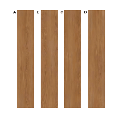 AC: HF000821 - TEAK BROWN - WOOD - BLISS COLLECTION - 8.86INCH X 48.03INCH X 4MM - CLICK N LOCK TILES - WELSPUN FLOORING