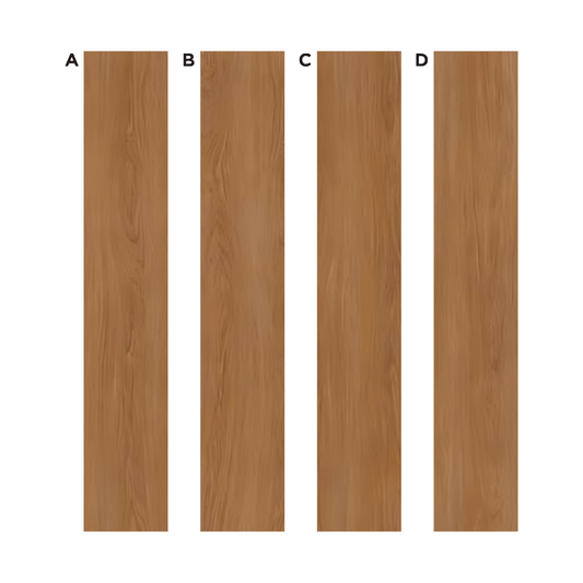 AC: HF000821 - TEAK BROWN - WOOD - BLISS COLLECTION - 8.86INCH X 48.03INCH X 4MM - CLICK N LOCK TILES - WELSPUN FLOORING