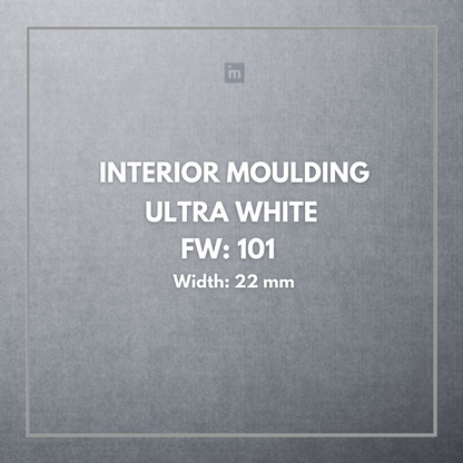 FW 101 - 22MM WIDTH - ULTRA WHITE - FLOURISH INTERIOR MOULDING