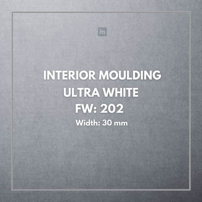 FW 202- 30MM WIDTH - ULTRA WHITE - FLOURISH INTERIOR MOULDING