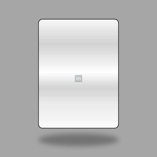 VA - 1110 - SILVER MIRROR - BRUSH & MIRROR  - 8FT X 4FT / 10FT X 4FT / 12FT X 4FT - 3MM- VIVA - ACP