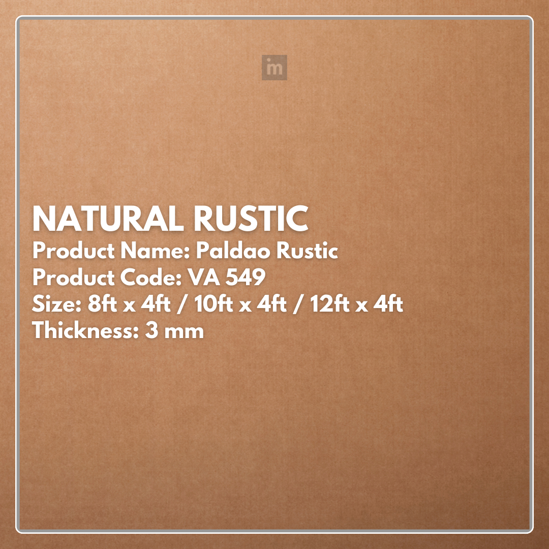 VA - 549 - PALDAO RUSTIC - NATURAL RUSTIC - 8FT X 4FT / 10FT X 4FT / 12FT X 4FT - 3MM- VIVA - ACP