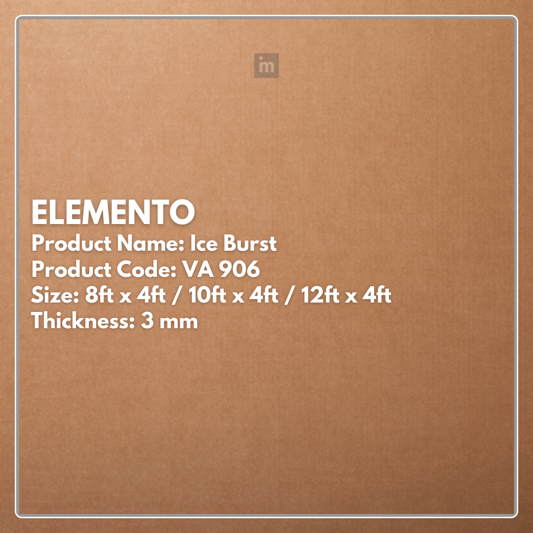VA - 906 - ICE BURST - ELEMENTO - 8FT X 4FT / 10FT X 4FT / 12FT X 4FT - 3MM- VIVA - ACP