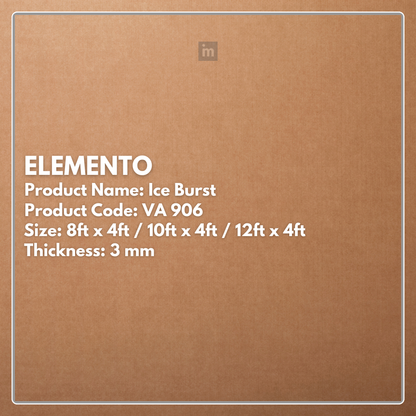 VA - 906 - ICE BURST - ELEMENTO - 8FT X 4FT / 10FT X 4FT / 12FT X 4FT - 3MM- VIVA - ACP