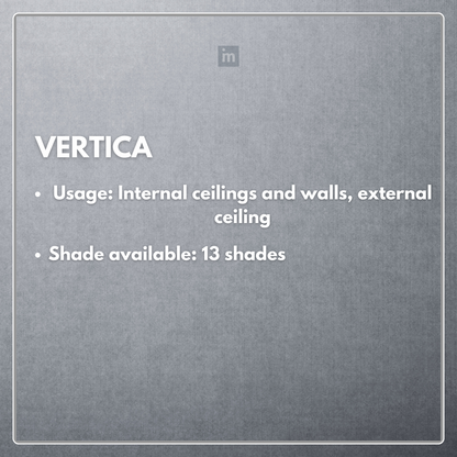 VERTICA PANELS / 230MM  X 3060MM / INTERNAL CEILINGS AND WALLS / EXTERNAL CEILINGS / PARE INNOV+ / SOFFIT PANELS