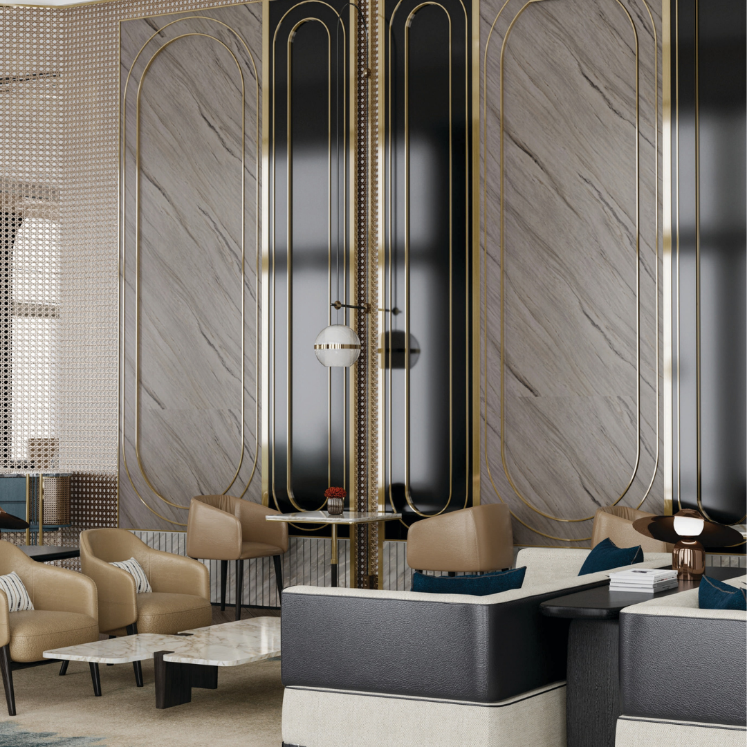 VF - 6505 CHAOS / VERTICAL FLUTE / DECORATIVE LAMINATE / THINK LUXURY  - 1MM - 8FT x 4FT