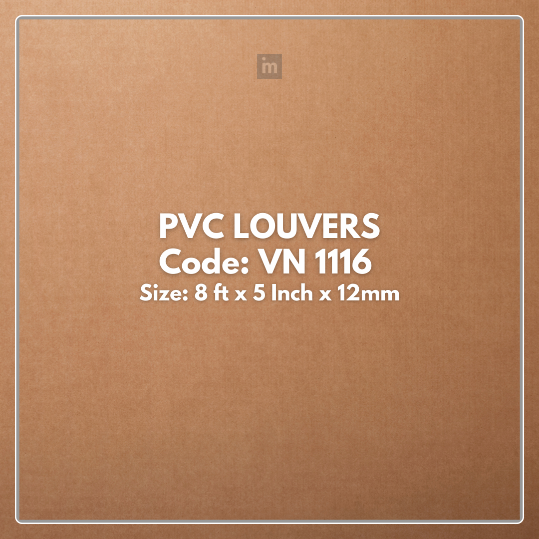 VN - 1116 / PVC LOUVERS / AVANA ULTRA - LITE PLANK / 8 FT x 5 INCH x 12MM