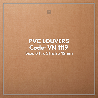 VN - 1119 / PVC LOUVERS / AVANA ULTRA - LITE PLANK / 8 FT x 5 INCH x 12MM