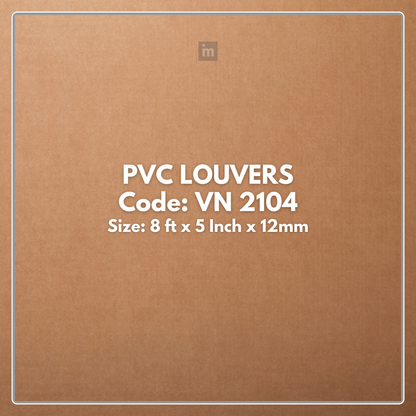 VN - 2104 / PVC LOUVERS / AVANA ULTRA - LITE PLANK / 8 FT x 5 INCH x 12MM