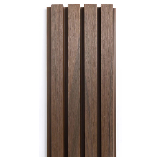 VPEX 1: AFRICAN TEAK / WPC WOODCLAD / ACP BASED LOUVERS / 9 FT x 219 MM x 26 MM