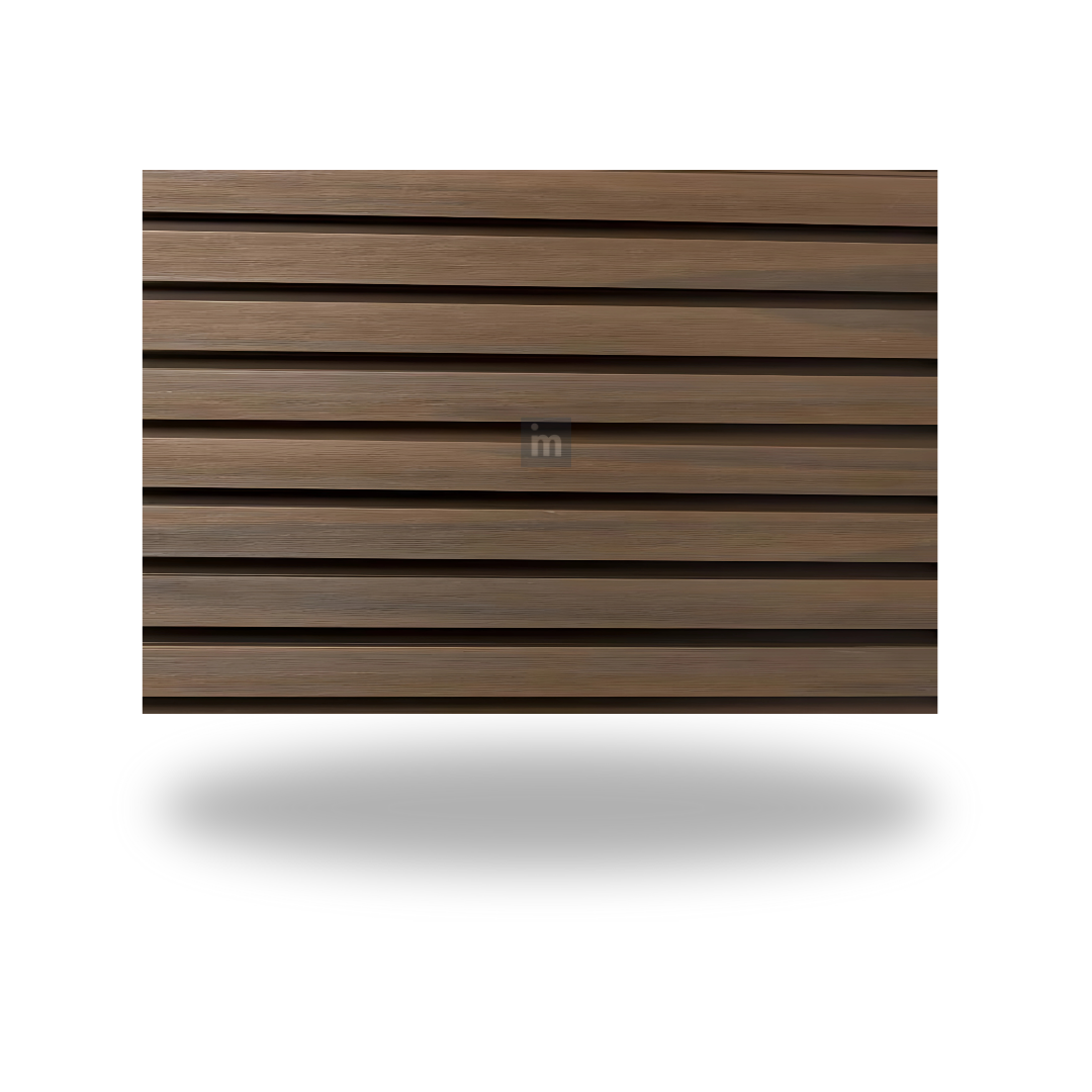 VPEX 2: BURMA TEAK / WPC WOODCLAD / ACP BASED LOUVERS / 9 FT x 219 MM x 26 MM