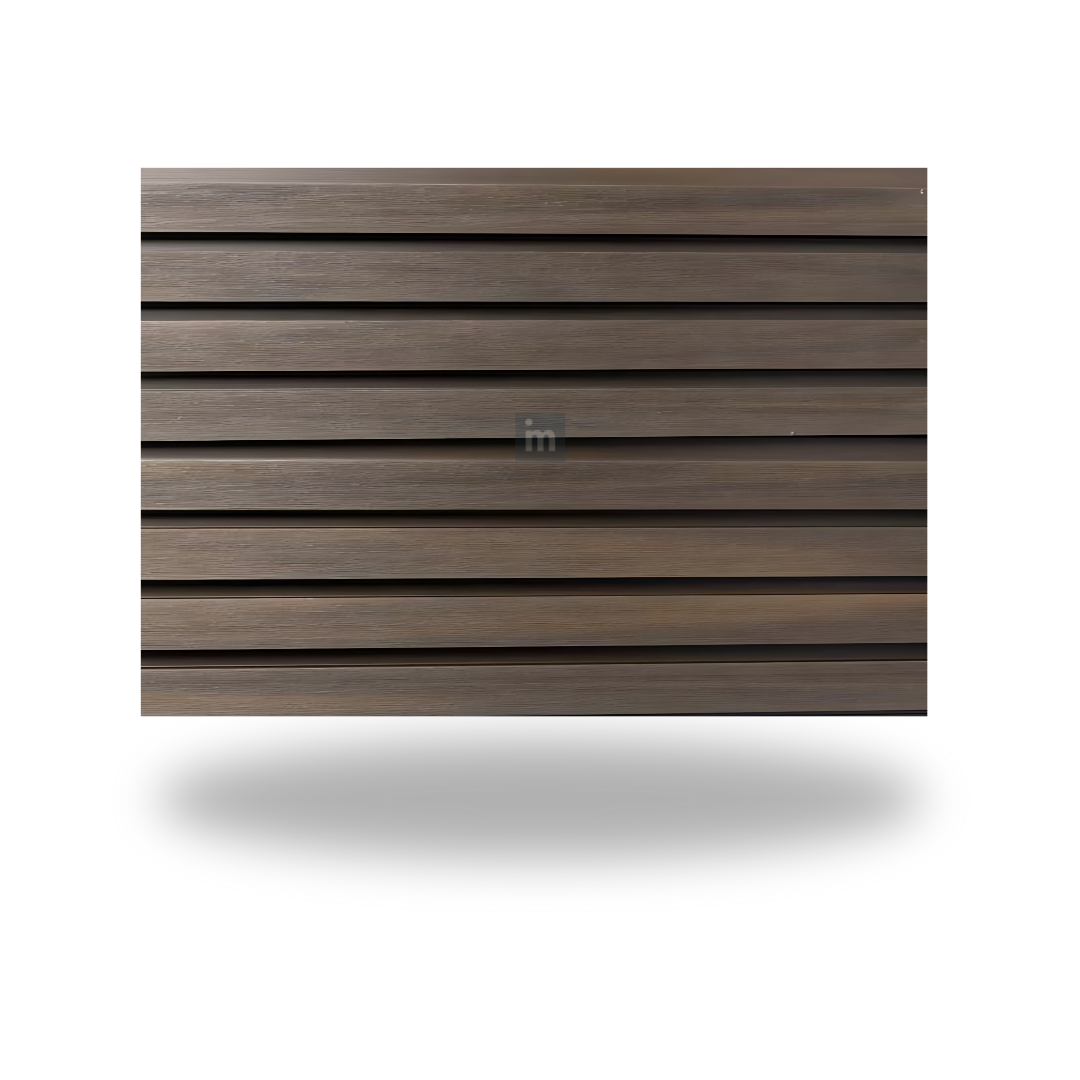 VPEX 3: WALNUT / WPC WOODCLAD / ACP BASED LOUVERS / 9 FT x 219 MM x 26 MM
