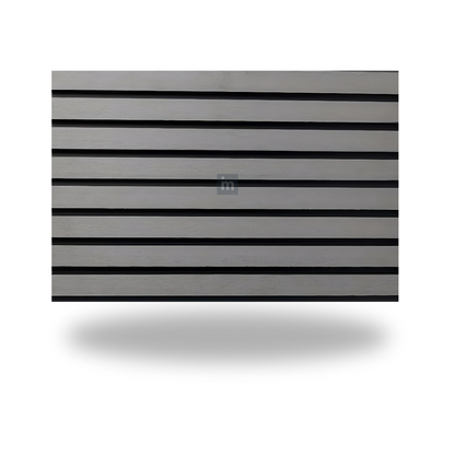 VPEX 4: SUPER MATT LIGHT GREY / WPC WOODCLAD / ACP BASED LOUVERS / 9 FT x 219 MM x 26 MM