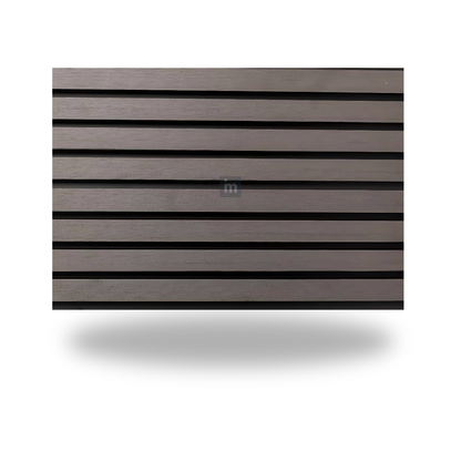 VPEX 5: SUPER MATT ENGLISH GREY / WPC WOODCLAD / ACP BASED LOUVERS / 9 FT x 219 MM x 26 MM