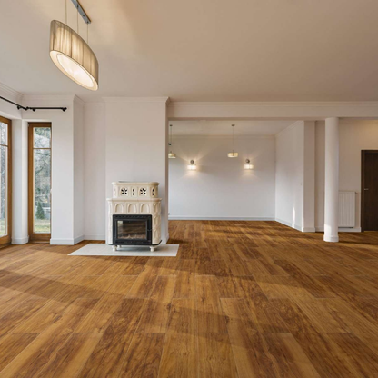 656 - WAREHOUSE WALNUT - AC5 1217MM X 197MM X 12MM - RADIANT - LAMINATE WOODEN FLOORING