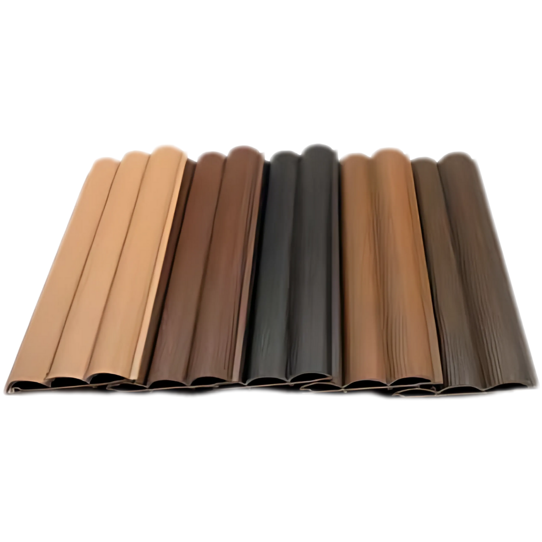 WPC Co- Extrusion Deluxe Panel | Finish: Brushed| Colours: Teak, Walnut, Maple, Red Wood, Black | Size: 2440 x 139 x 26mm