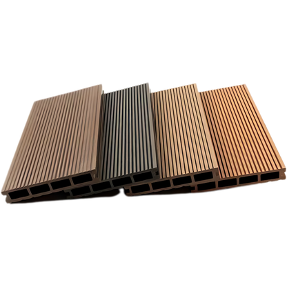 WPC Floor Decking | Groove sanding | Colours: Teak, Walnut, Grey, Wenge | Size: 2440 x 146 x 24mm