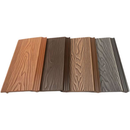 WPC Wall Cladding 3D Embossed | Colours: Teak, Walnut, Grey, Wenge | Size: 2440 x 150 x 200mm