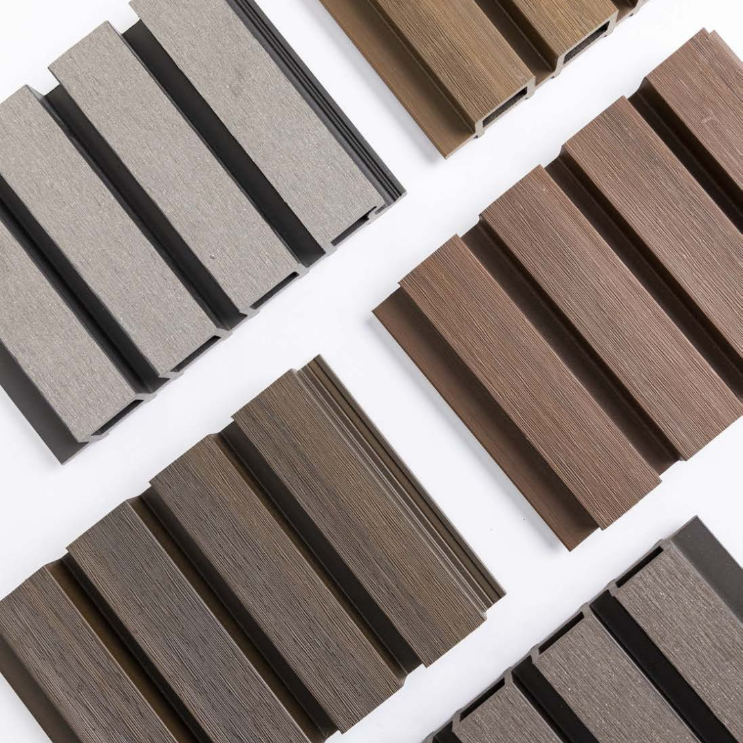 VPEX 1: AFRICAN TEAK / WPC WOODCLAD / ACP BASED LOUVERS / 9 FT x 219 MM x 26 MM