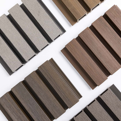 VPEX 1: AFRICAN TEAK / WPC WOODCLAD / ACP BASED LOUVERS / 9 FT x 219 MM x 26 MM