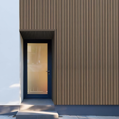 VPEX 1: AFRICAN TEAK / WPC WOODCLAD / ACP BASED LOUVERS / 9 FT x 219 MM x 26 MM