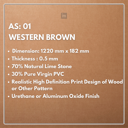 AS - 01 - WESTERN BROWN - SPC FLOORING