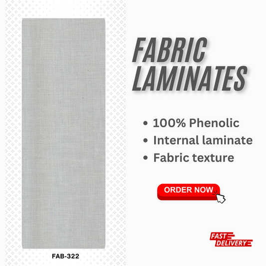 FAB 322 - FABRIC INSIDE LAMINATES (100% PHENOLIC) - 8FT x 4FT