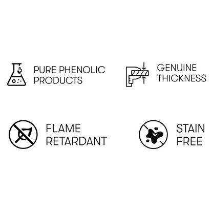 CF - 6518 LANA BLACK / NATURAL STONE / DECORATIVE LAMINATE / THINK LUXURY  - 1MM - 8FT x 4FT