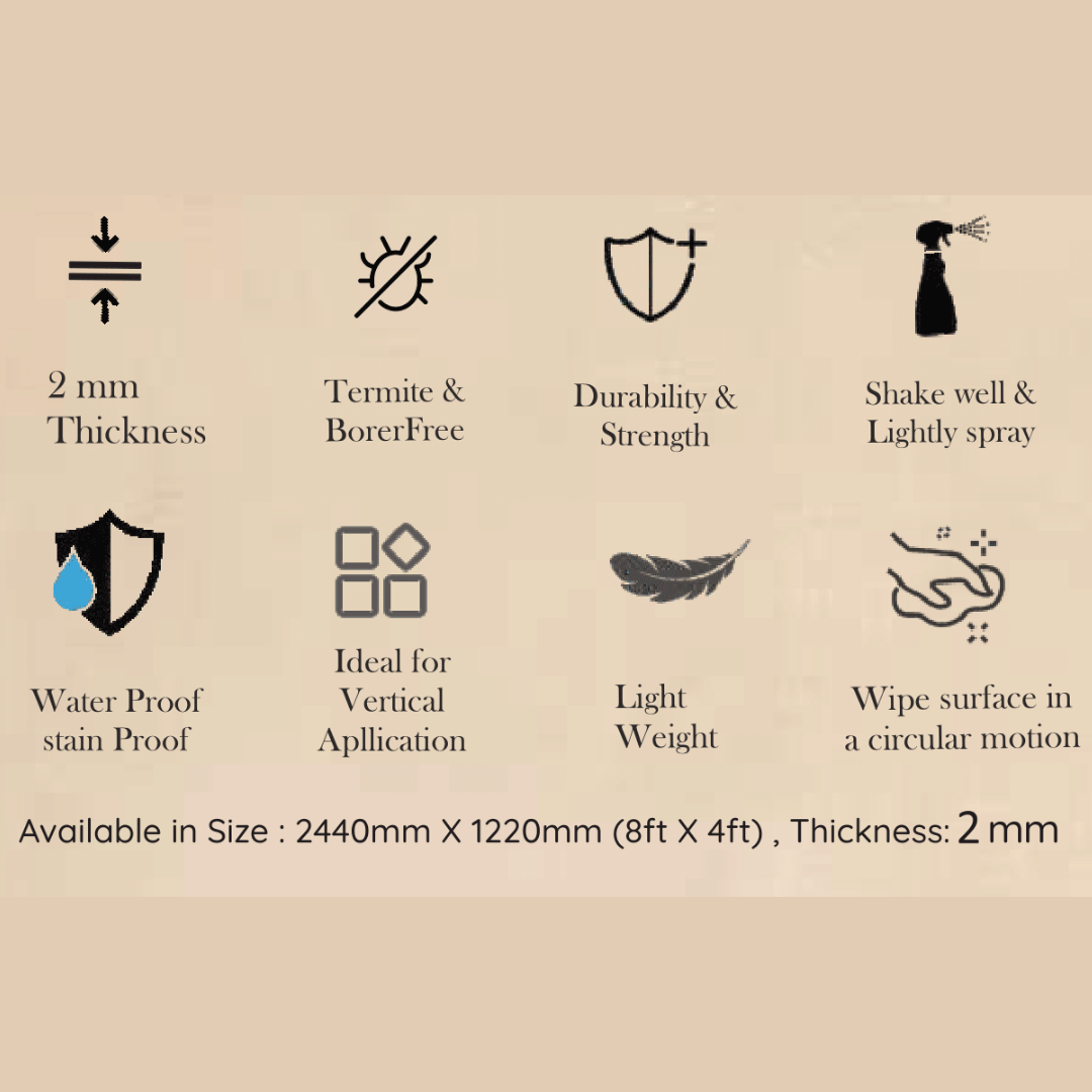 MN - 2856 - VINTAGE VALOR - 2440MM X 1220MM (8FT X 4FT) - 2.0MM - 6H ANTI SCRATCH ACRYLIC SHEET - ACRYSTA