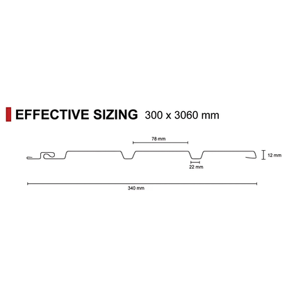 SOFFIT PANEL / SOFFIT PANEL WITH SINGLE PERFORATION / SOFFIT PANEL WITH TRIPLE PERFORATION / 340MM  X 3060MM / INTERNAL CEILINGS AND WALLS / EXTERNAL CEILINGS / PARE INNOV+ / SOFFIT PANELS