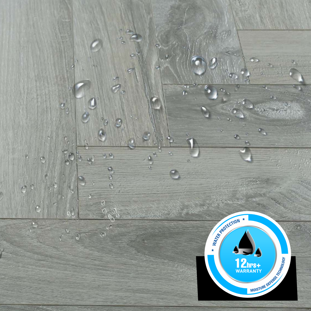 236 - MACASSAR EBONY - AC5  470MM X 95MM X 12MM - HERRINGBONE COLLECTION - REAL WOOD - MATT SURFACE - LAMINATE FLOORING